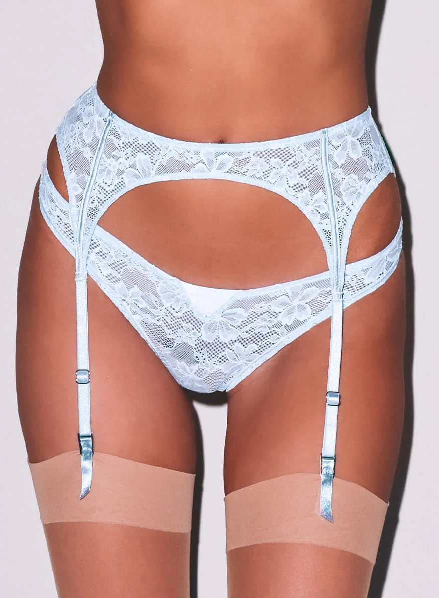 Le Stretch Lace Garter Belt